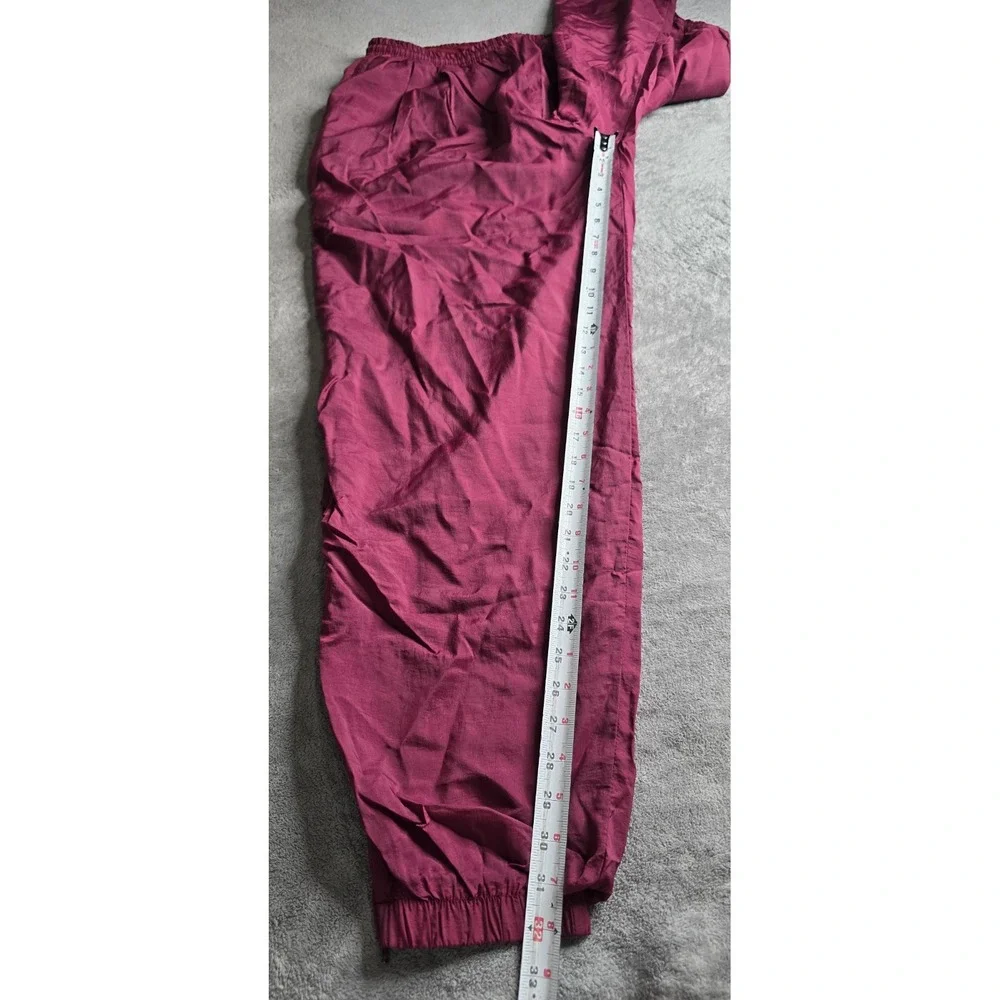 Vintage Nike Track Pants Mens Size XXL Burgundy Baggy Mesh Lined Windbreaker Y2K